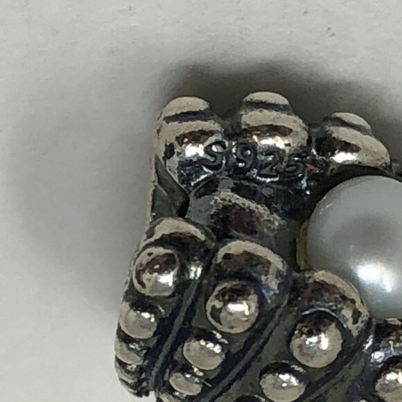 🌊 Pandora ALE Sterling 925 Silver One Of A Kind White Pearl Shell Beach Charm - Picture 4 of 5